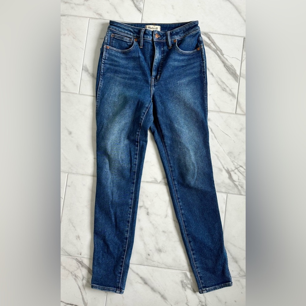 Like New! Madewell Blue Skinny Jeans Curvy High-Rise